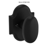 Baldwin 5024 Privacy Door Knob Set with R030 Rose from the Estate Collection