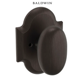 Baldwin 5024 Privacy Door Knob Set with R030 Rose from the Estate Collection