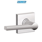Schlage Solstice Passage Door Lever Set with Decorative Collins Trim from the J-Series