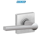 Schlage Solstice Passage Door Lever Set with Decorative Collins Trim from the J-Series