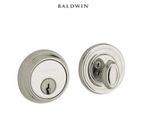 Baldwin Traditional Solid Brass Single Cylinder Keyed Entry Deadbolt from the Estate Collection