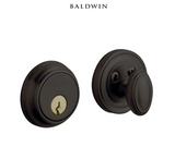Baldwin Traditional Solid Brass Single Cylinder Keyed Entry Deadbolt from the Estate Collection