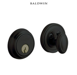 Baldwin Traditional Solid Brass Single Cylinder Keyed Entry Deadbolt from the Estate Collection