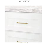 Baldwin Hollywood Hills 6 Inch Center to Center Handle Cabinet Pull from the Estate Collection