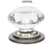 Emtek Old Town Wardrobe 1-3/4 Inch Geometric Cabinet Knob from the Glass Collection
