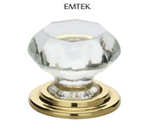 Emtek Old Town Wardrobe 1-3/4 Inch Geometric Cabinet Knob from the Glass Collection