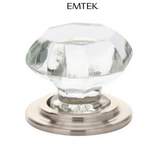 Emtek Old Town Wardrobe 1-3/4 Inch Geometric Cabinet Knob from the Glass Collection