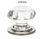 Emtek Old Town Wardrobe 1-3/4 Inch Geometric Cabinet Knob from the Glass Collection