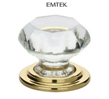 Emtek Old Town Wardrobe 1-3/4 Inch Geometric Cabinet Knob from the Glass Collection