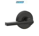 Schlage Latitude Non-Turning One-Sided Dummy Door Lever with Decorative Greyson Trim