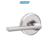 Schlage Latitude Non-Turning One-Sided Dummy Door Lever with Decorative Greyson Trim