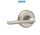 Schlage Latitude Non-Turning One-Sided Dummy Door Lever with Decorative Greyson Trim