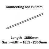 Connecting rod Ø 8mm,Stainless Steel