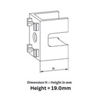 Spacer for Lift & Slide gears, 37.5 and 27.5 mm backset