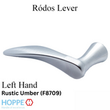 HOPPE Left Hand , Ródos Lever M1603 - Rustic Umber