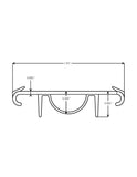 Staple-On Door Bottom for Z-Articulating Cap Sill