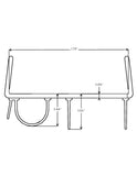 Endura U-Shaped Screw-On Door Bottom