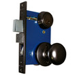 Marks USA 22AC - Ornamental Iron Storm Door Mortise Lock, Double Cylinder, Round Knob