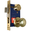 Marks USA 22AC - Ornamental Iron Storm Door Mortise Lock, Double Cylinder, Round Knob