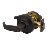 Marks USA 295AB Entry Lever Lockset with Curved Lever, Marks C Keyway, 6 Pin, 2-3/4" Backset, Grade 1