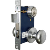 Marks USA 22AC - Ornamental Iron Storm Door Mortise Lock, Double Cylinder, Round Knob