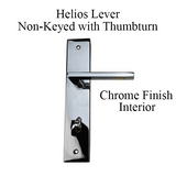 EMTEK MULTIPOINT TRIM, 2 X 10 INCH, NON-KEYED THUMBTURN, SPLIT FINISH