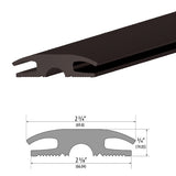 Cal-Royal VT38 3/4" H x 2-3/4" W Vinyl Threshold