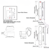 Hoppe Inactive Verona Handle Set M151/374N/C, Oil Rubbed Brass - 2701804