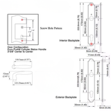 Hoppe Verona Dummy Handle Set M151/374N, Oil Rubbed Brass - 12352986