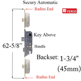 SECURY Automatic Door Lock for lever handle with North American Cylinder, 6'8" Door, 45mm backset