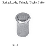 Thimble / Socket Strike with Spring Loaded Cover for Shootbolt, Steel