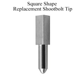 Replacement Shootbolt Tip, Square Shape, 1/4-20 Thread For Concealed Mpl - 2"