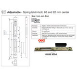 Agb Mortise Mount Lock Strike Plate W/ Dust Box