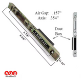 Agb Mortise Mount Lock Strike Plate W/ Dust Box
