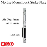 Agb Mortise Mount Lock Strike Plate W/ Dust Box