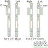 AGB Latch & Deadbolt Strike Keeper - Choose Handing & Door Thickness