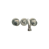 Wall Mount Faucet with Round Escutcheons
