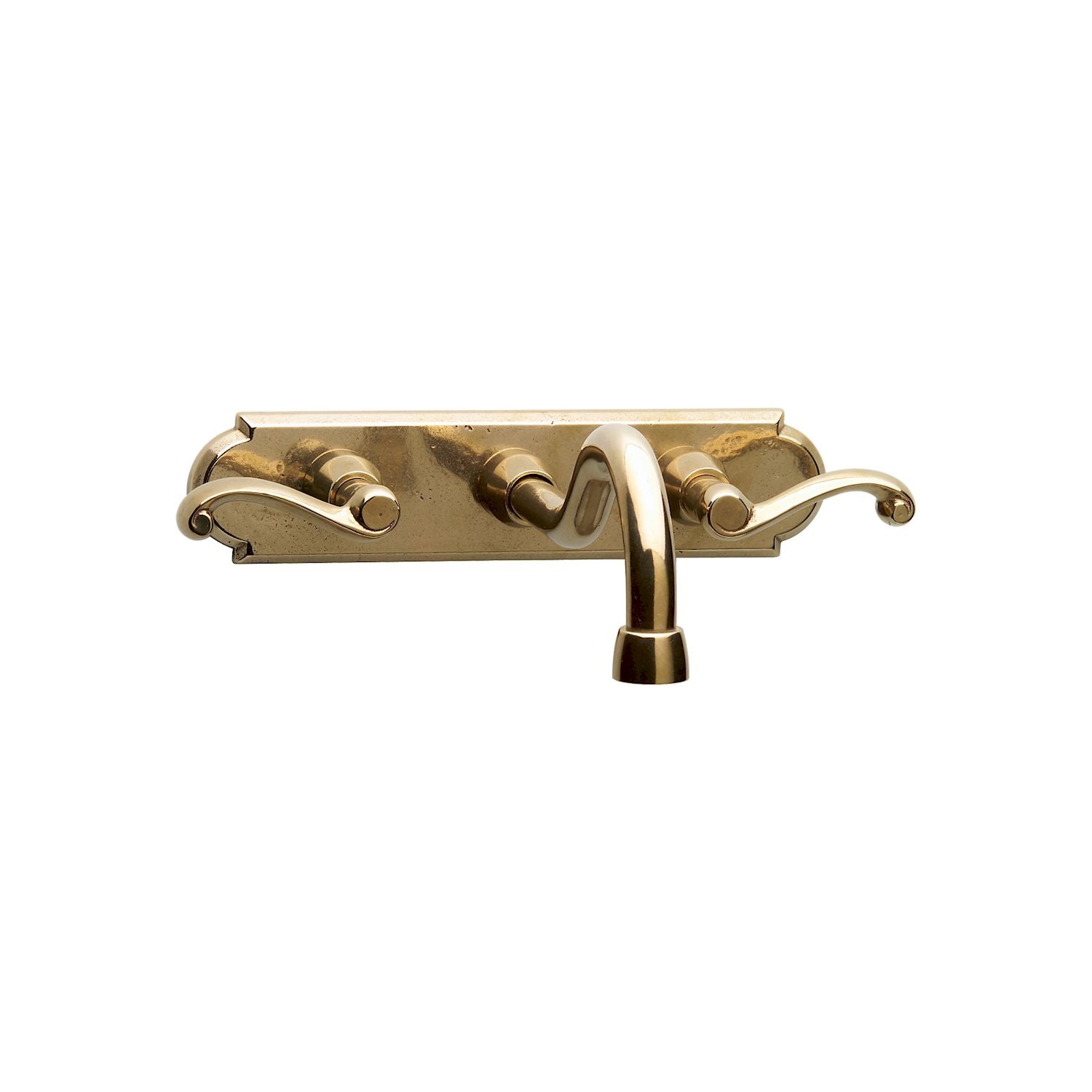 Wall Mount Faucet with Arched Escutcheon