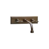 Wall Mount Faucet with Rectangular Escutcheon