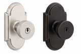 Emtek Round Key In Knob with Rectangular Rosette , 5021ROU