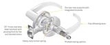 Accentra 455LN-D Monroe Heavy Duty Grade 1 Double Dummy Trim Cylindrical Lever Lock