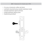 Accentra 8805FL Grade 1 Storeroom Mortise Lock, Augusta Lever