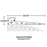 Endura Z-Articulating Cap Sill Z-End Bases