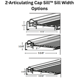Endura RDS with Z-Articulating Cap Sill™ and Sealing System, Choose Sill Width, Length & Finish