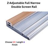 5-5/8" Endura Double Screen Rail Door Sill – Z-Series Adjustable Cap,Choose Sill length,width & Finish