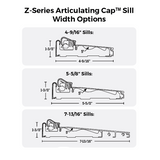 Endura Z-Articulating Cap Sill™ and Sealing System, Choose Width, Finish & Door Length