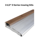 Endura 3-1/2" Z-Series Adjustable Door Sill, Retrofit Threshold (Mill Finish) - ZAIL3505