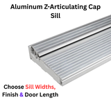 Endura Aluminum Z-Articulating Cap Sill and Sealing System, Choose Width, Finish & Door Length