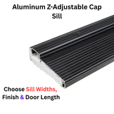 Endura Aluminum Z-Adjustable Cap Sill and Sealing System, Choose Width, Finish & Door Length
