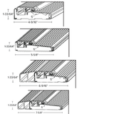 Endura Z-Series Full Narrow Bumper Outswing Cap Sill, Choose Sill length,width & Finish